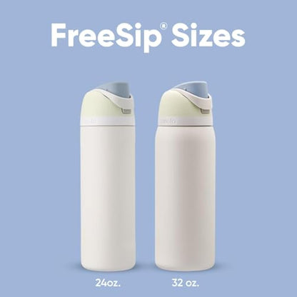 Owala FreeSip Insulated Stainless Steel Water Bottle with Straw for Sports and Travel, Leak Proof, BPA-Free, 710ml, Iced Breeze