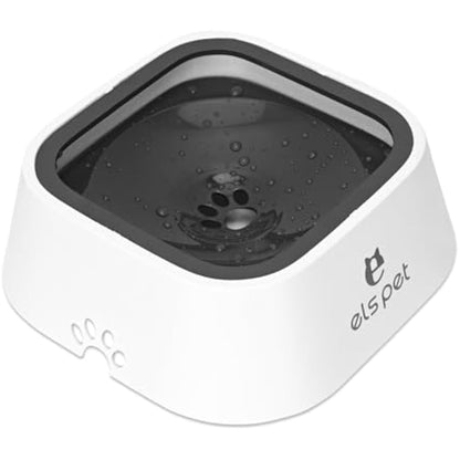 Non Spill Dog Water Bowl, Splash-Free, No Spill, Anti-Choking Dog Bowl, Vehicle Carried Pet Water Bowl for Dogs, Cat, Puppy, Kitty, 1.5L Large Capacity (Grey)