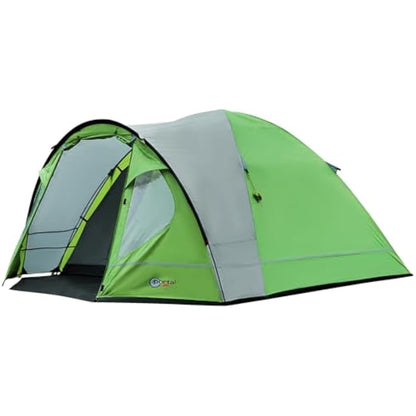 Portal 3-4 Man Tent with Porch, Camping Tent for 3 to 4 Persons with Sewn-in Groundsheet, 4000mm Waterproof Family Tent with Bedroom, Lightweight Dome Tent for Outdoor Garden Backpacking Hiking