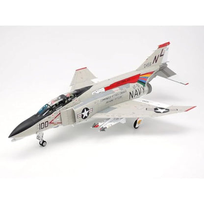 Tamiya 61121-000 Vehicle 61121 1:48 F-4B Phantom II Mcdonnell Douglas Faithful Replica, Model Building, Plastic Kit, Crafts, Hobby, Model Kit, Assembly, Unpainted