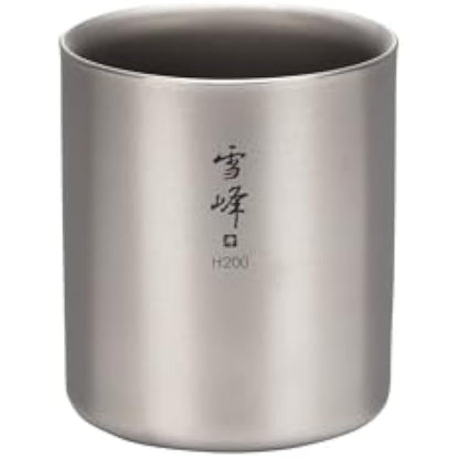 Snow Peak H200 Stacking Camping Tableware Ti-Double Grey 2014, Titanium