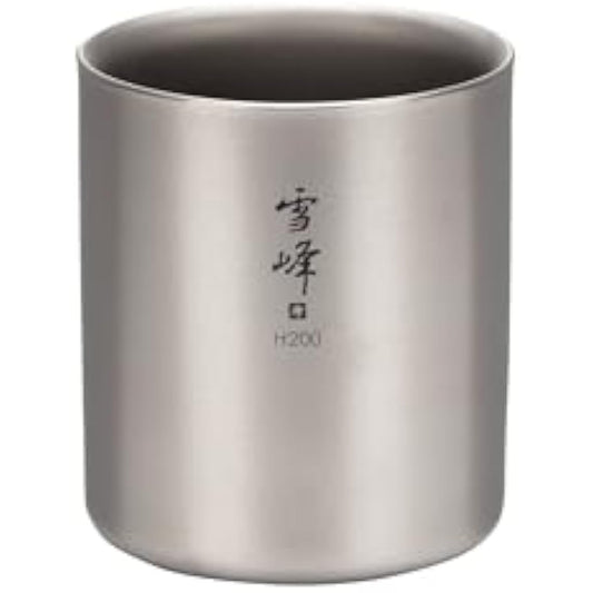 Snow Peak H200 Stacking Camping Tableware Ti-Double Grey 2014, Titanium