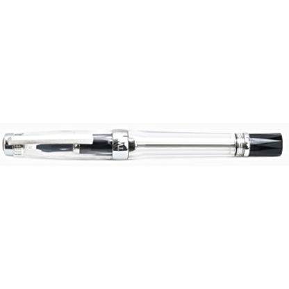 Twsbi VAC 700R Clear Fountain Pen, Resin, Metal, Transparent/Black