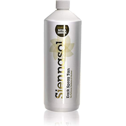 Siennasol Spray Tan Solution - 1 Litre - Dark 12% DHA - No Phthalates or Parabens