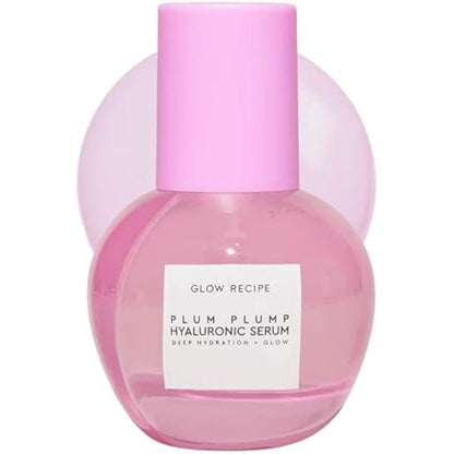 Glow Recipe Plum Plump Hyaluronic Acid Skin Care Serum - Hydrating Skincare + Face Serum for Women & Men with Antioxidant Plum + Vitamin B5 to Repair Skin Barrier & Lock-In Facial Hydration (30ml)
