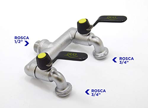 S&M 551482 ? Wall Tap M 1/2", Double Outlet with 3/4" Key