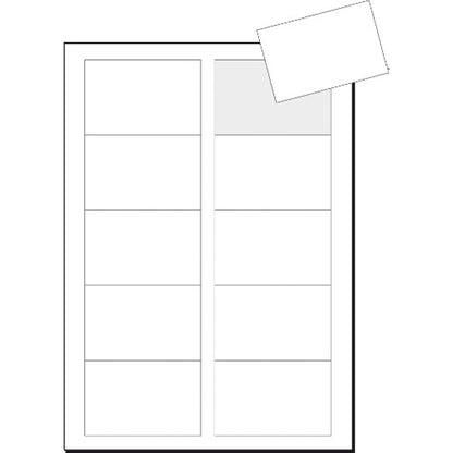 SIGEL LP797, 85x55 mm (A4), Business Cards, 3C, smooth cut all around, 225 gsm, printable, bright White, 1000 Piecesequal to100 sheets