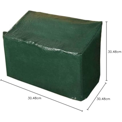 Ram® Heavy Duty 3 Seater Waterproof Outdoor Garden Bench Cover with Corner Eyelets and Securing Ropes – Suitable for Benches up to 160cm (Bench Cover)