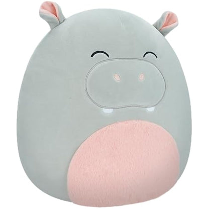 Squishmallows Original 12-Inch Harrison the Grey Hippo Medium-Sized Ultrasoft Plush