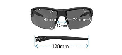 TIFOSI Crit Crystal Black Fototec Light Night Lens Sunglasses: Fototec photochromic lens, lightweight, UV protection, adjustable ear and nose pieces,