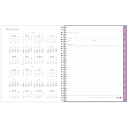 Blue Sky 2022 Weekly & Monthly Planner, 8.5" x 11", Flexible Cover, Wirebound, Laila (137273-22)