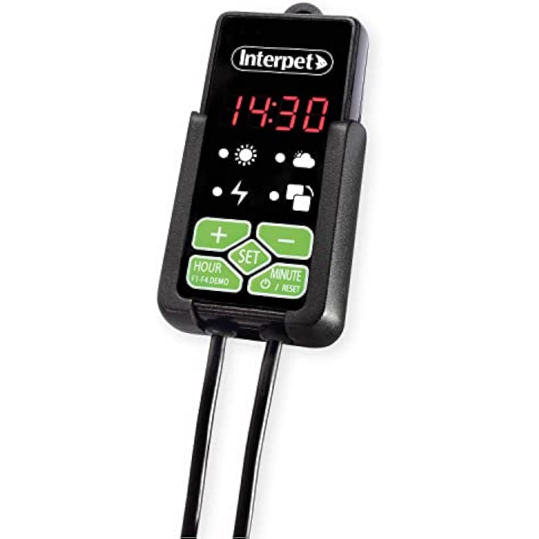 Interpet Digital Controller for Eco-Max LED Lighting, 24hr Digital Clock Display, Brightness Control, Sunrise, Sunset, Cloud Features, Fits of Eco-Max LED Light, Black