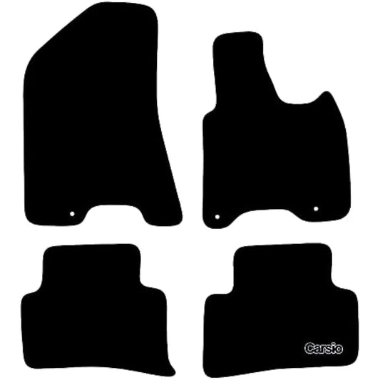 Carsio Carpet Car Mats For Kia Sportage 2019 to 2020 Tailored Fit Floor Mat Set Complete Accessory Black Custom Fitted - All Weather, Anti-Slip Backing & Black Trim