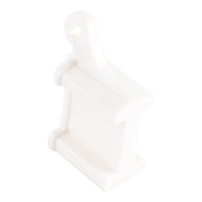 VOANZO 10PCS White Curtain Rail End Stops Curtain Track Fittings End Caps for Bendable Curved Curtain Track Wall Mount Siding Ceiling Use