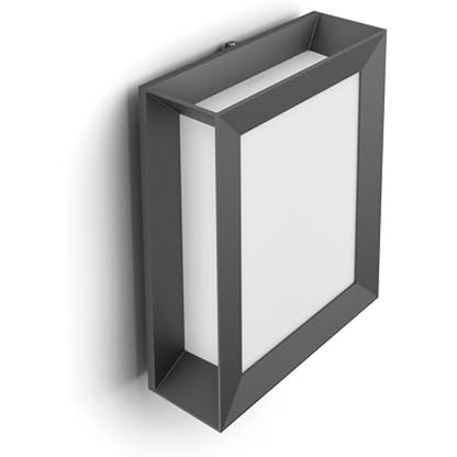 Philips LED Karp Outdoor Wall Light [Anthracite Grey - Warm White] 6W For Garden, Patio and Terrace Lighting