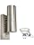 Allesgute Outdoor Wall Lights Mains Powered PIR Motion Sensor IP44 Up Down Outside Wall Lights 240V Stainless Steel with 2X 5W GU10 Bulbs Warm White