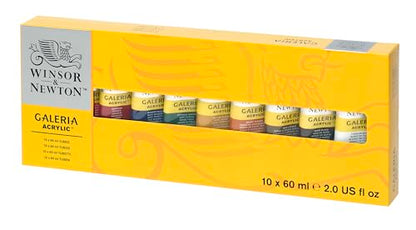 Winsor & Newton, Galeria Acrylic, 10x60ml Tube Set