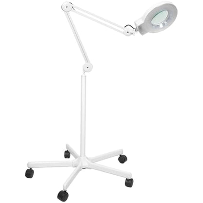 Sanqiao 5X Magnifying Vertical Lamp Floor Stand LED Magnifier Lamp Adjustable Beauty Light Beauty Salon Tattoo Nail Skin White