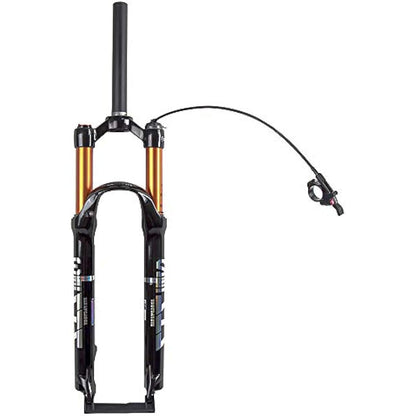 ZTZ MTB Fork,Mountain Front Fork Air Pressure Shock Absorber,120mm Travel,1 1/8 Straight Tube, QR 9mm*100m MTB Air suspension fork, for XC/AM Mountain Bike