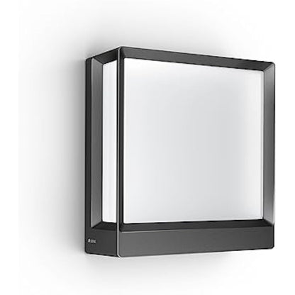 STEINEL Smart LED Outdoor Wall Light L 40 C, dimmable Outdoor Light, Warm White, Remote Control via App, Aluminium