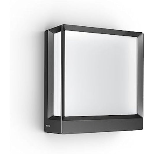 STEINEL Smart LED Outdoor Wall Light L 40 C, dimmable Outdoor Light, Warm White, Remote Control via App, Aluminium