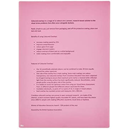 Crossbow Education Page Overlay - Magenta (Pack of 5)