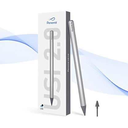 Penoval USI 2.0 Stylus Pen - 4096 Pressure, Magnetic, for Google Pixel Tablet, Amazon Fire Max 11, Lenovo Chromebook Duet, HP Chromebook X360 14b - Spare Tips Included