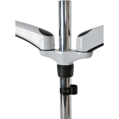 Amer Dual Articulating Arms Mount for Monitor - Black, Chrome, White