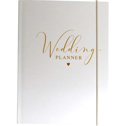 Design By Violet Ultimate Wedding Planner Book – A5 Size (5.8” x 8.3”) – Comprehensive Wedding Planning Organiser – White Planner Notebook with Budget Tracker, Guest List, Venue & Honeymoon Planning
