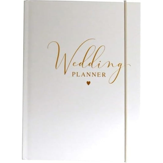 Design By Violet Ultimate Wedding Planner Book – A5 Size (5.8” x 8.3”) – Comprehensive Wedding Planning Organiser – White Planner Notebook with Budget Tracker, Guest List, Venue & Honeymoon Planning