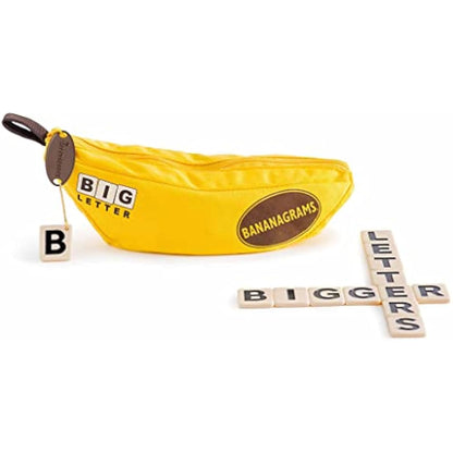 BANANAGRAMS | Bananagrams Big Letter | Word Game | Ages 7+ | 1-8 Players | 10+ Minutes Playing Time