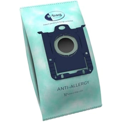 AEG GR206S s-Bag Anti-Allergy Vacuum Cleaner Bags VX4, VX6, VX7, VX8, AB61 (4 Synthetic Dust Bags, High Filter Performance, Reduces Pollen, Mites and Allergens, Ideal for Allergy Sufferers)