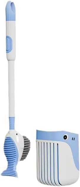 Silicone Toilet Brushes & Holders, Liquid filled toilet brush, 2-in-1 spray and brush, Suction Cup Base