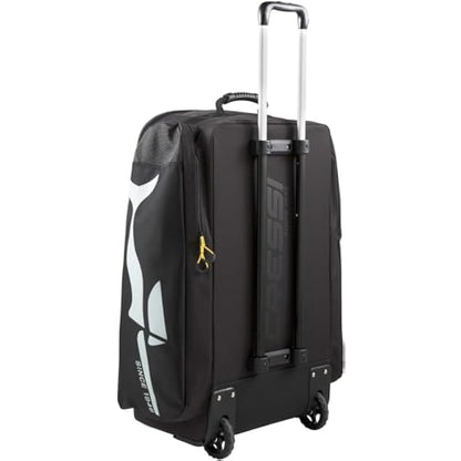CRESSI Moby 3 Trolley Bag Black/Yellow 100 L - Robust and Spacious Trolley Bag Ideal for Sporting Activities and Travel, Black/Yellow, 100 L, Unisex