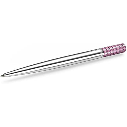 Swarovski Lucent Ballpoint Pen, Glittering Pink Crystals in a Chrome Setting, from the Lucent Collection