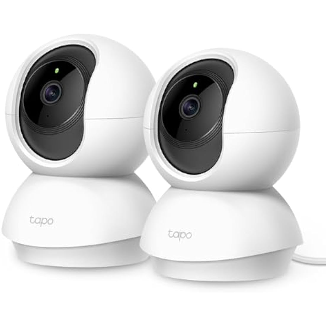 Tapo C200 2-Pack 1080p Pan/Tilt Indoor Camera, Baby Monitor, Motion Detection, Customizable Privacy Mode, 2-Way Talk, Night Vision, Cloud and Local Storage, Works With Alexa and Google, No Monthly Fee