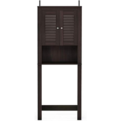 FURINNO Wall Mounted Cabinets, Wood, Espresso, one size