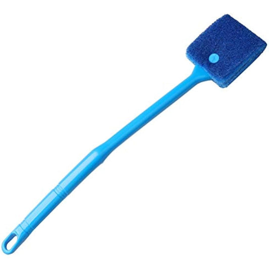 kuou Aquarium Fish Tank Cleaning Sponge Brush, Reusable Fish Tank Cleaner Algae Clean Brush Double Face Sponge for Glass Tank