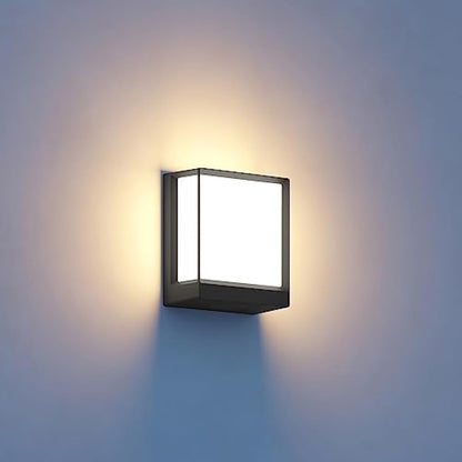 STEINEL Smart LED Outdoor Wall Light L 40 C, dimmable Outdoor Light, Warm White, Remote Control via App, Aluminium