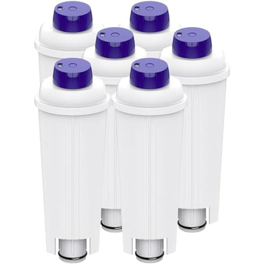 Aiitomg 6PCS Water Filter for Delonghi Replacement Coffee Machine Water Filter with Activated Carbon Softener for De'Longhi ECAM, ETAM, EC, BC Series