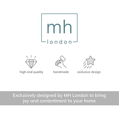 MH London Bond Triangle End Table - Exclusively Designed Small Side Table. Hand Crafted - Wooden Side Table - Contemporary Design for Small End Tables for Bedroom and Living Room