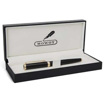 Luxury Rollerball Pen,24K Gold Trim,Noble and Elegant Designs,Schneider Ink Refill, Best Roller Ball Pen Gift Set for Men & Women, Professional, Executive Office, Nice Pens
