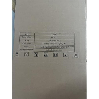 14" Caravan Roof Vent Fan, RV Air Vent Ventilation with Rain Sensor, Automatic Level Permanent Reversible Fan 12V for RV Motorhome with Remote control