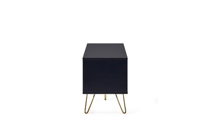 Julian Bowen Murano TV Unit for up to 65" TVs, Black - H50 x W150 x D40cm