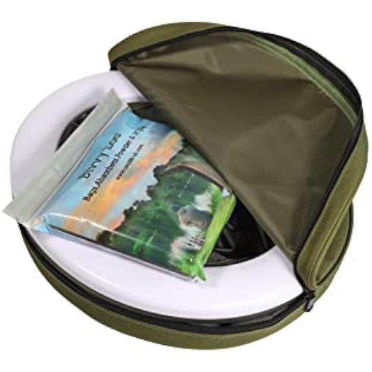 Bivvy Loo Camping Toilet - Portable, Folds Away Flat - Supports Over 150kg (Green)