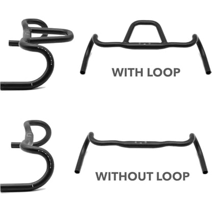 REDSHIFT Kitchen Sink Handlebar without Loop for Road, Gravel, Touring, and Commuter Bikes, Aluminum Drop Bar, 31.8mm Clamp, with 20mm of Rise, 41 cm Width
