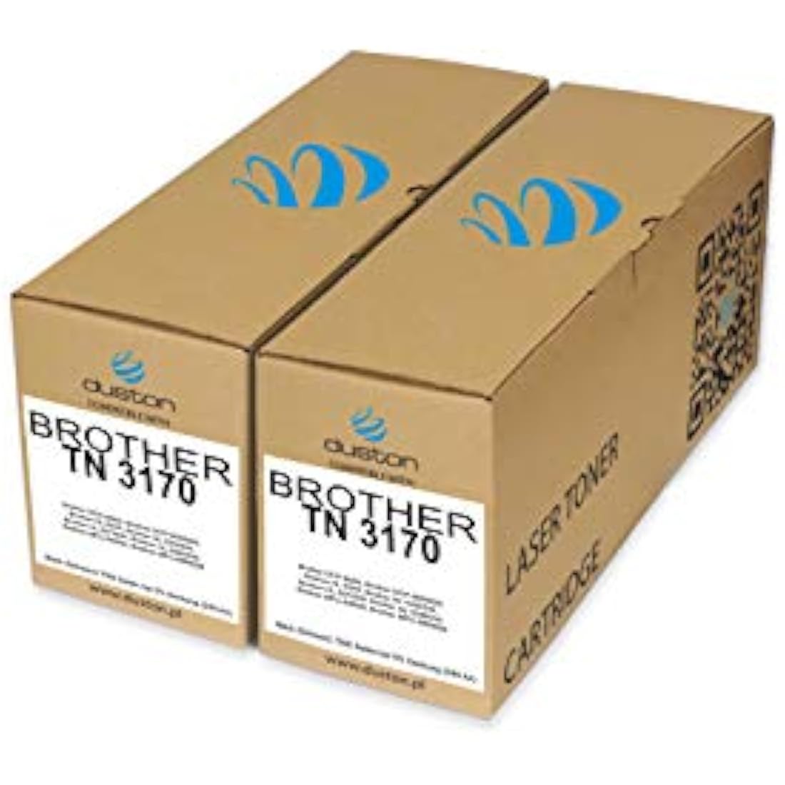 duston 2x TN3170, TN-3170 black toner compatible with Brother HL5240 HL5250DN HL5250DNT HL5270 HL5280DW MFC8460N MFC8860DN DCP8060 DCP8065DN