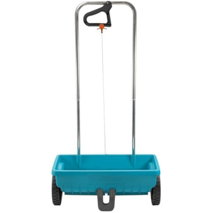 Gardena Spreader L: Universal Spreader for Delivering Fertiliser, Seeds and Salt, 45 cm Spreading Width, for About 400 m sq of Lawn Area, 12.5 Litre Capacity, with a Locking Slide (432-20)