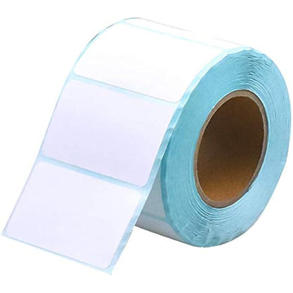 MELODYING 800 Self Adhesive Label Sticker Address Labels Blank Roll 60mm x 30mm Office Kitchen White Food Labels for Catering Food Jars Sticky Stickers for Office Kitchen Printer