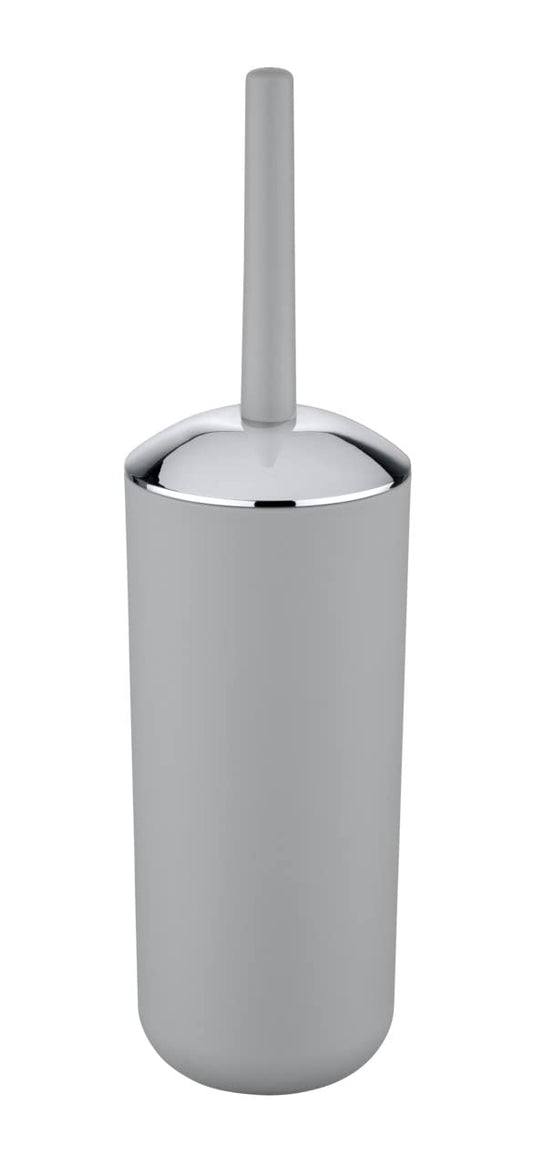 WENKO Brasil Toilet Brush Set, TPE, Grey, 10 x 10 x 37 cm